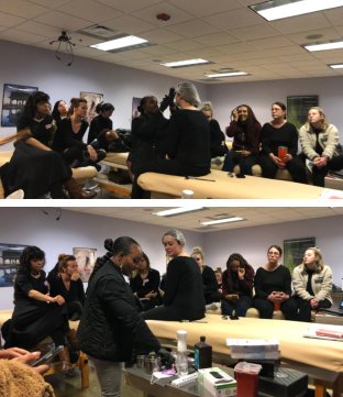 employees having an activity